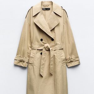 Zara water repellent trench coat